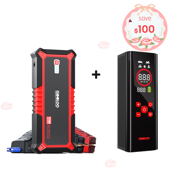 GOOLOO GP3000 Jump Starter with AP150 Pro Tire Inflator