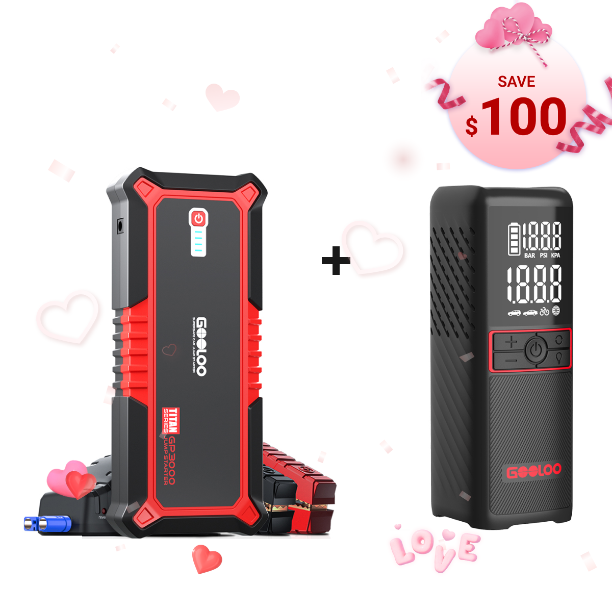 GOOLOO GP3000 Portable Jump Starter