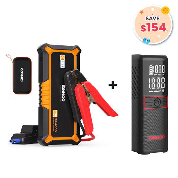 GOOLOO GP4000 Jump Starter with GT160 Tire Inflator