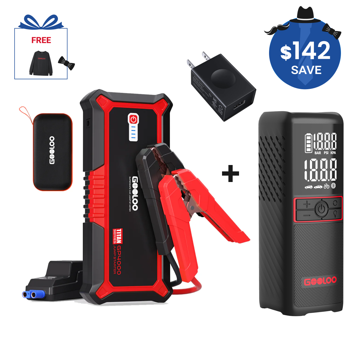 GOOLOO GP4000 Jump Starter 4000Amp