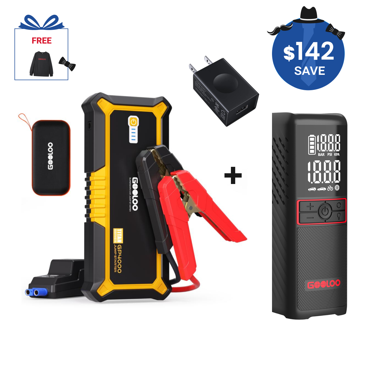 GOOLOO GP4000 Jump Starter 4000Amp