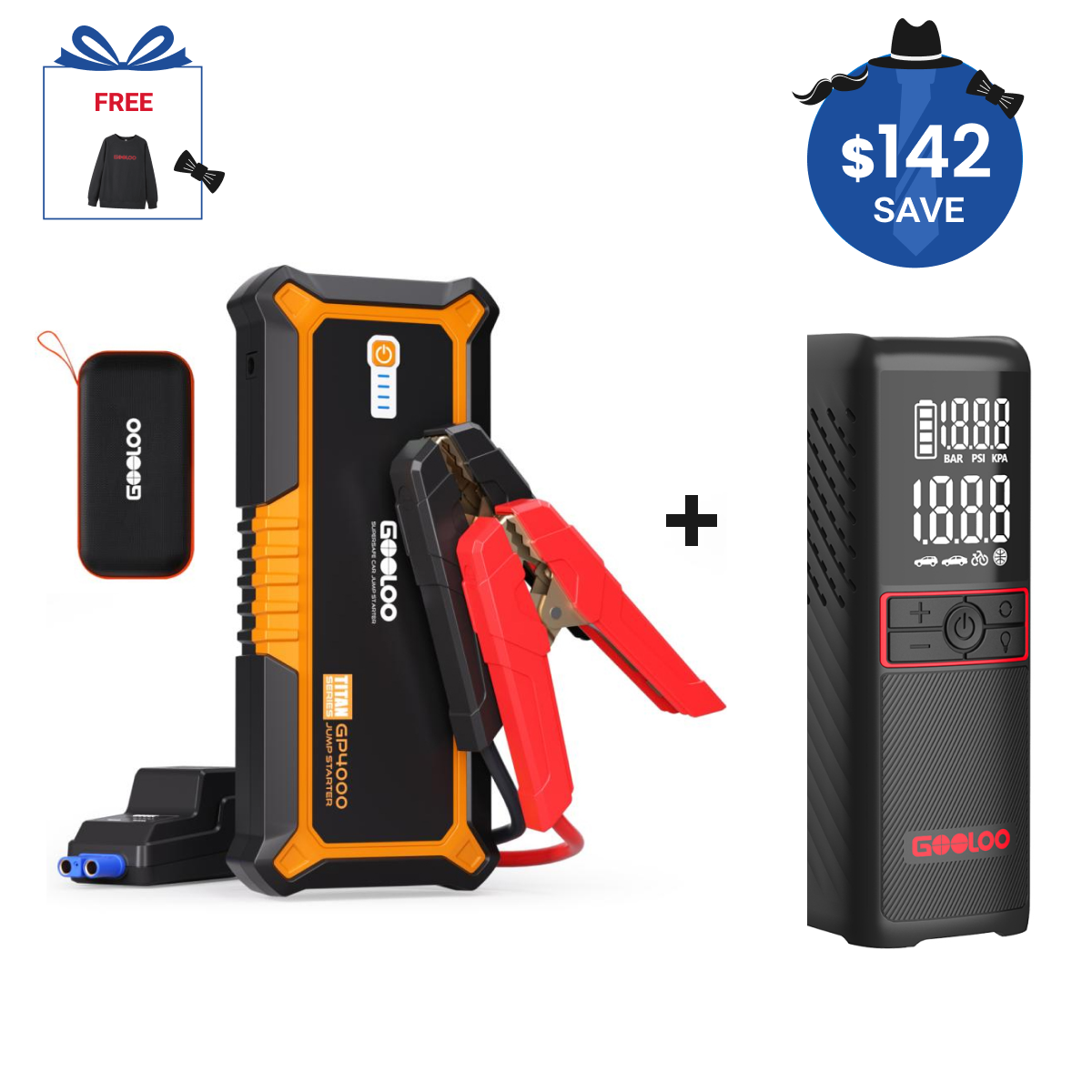 GOOLOO GP4000 Jump Starter 4000Amp