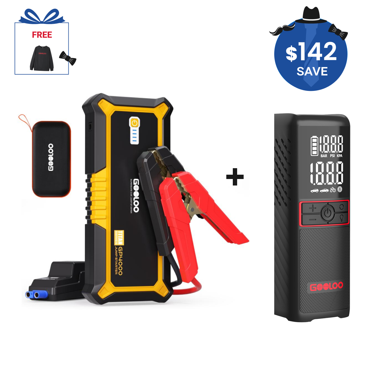 GOOLOO GP4000 Jump Starter 4000Amp