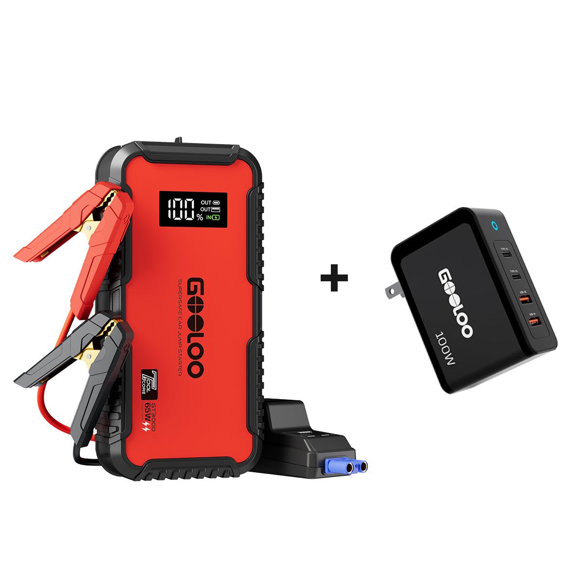 GOOLOO GT3000 Jump Starter 3000A with Eva Bag