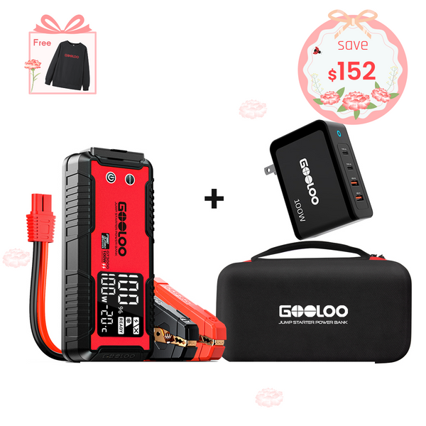 GOOLOO GT3000+100W Fast Charger+EVA Box