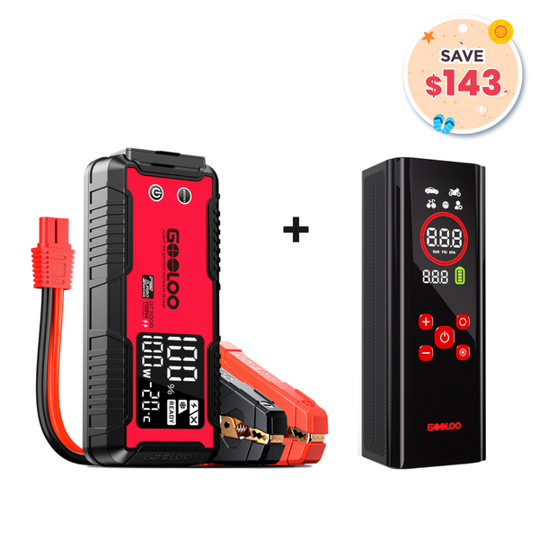 GOOLOO GT3000 Jump Starter with AP150 PRO Tire Inflator