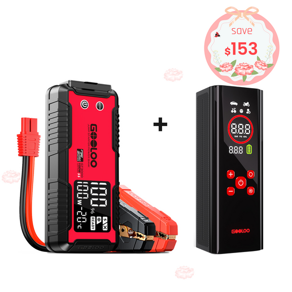 GOOLOO GT3000 Jump Starter with AP150 PRO Tire Inflator