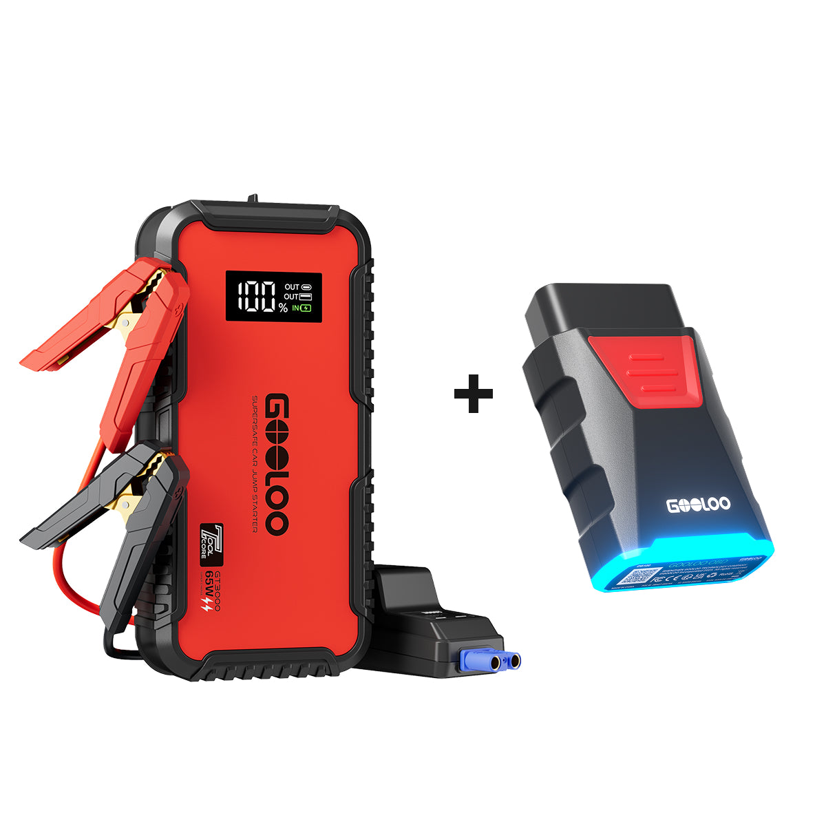 GOOLOO GT3000 Jump Starter 3000A with Eva Bag