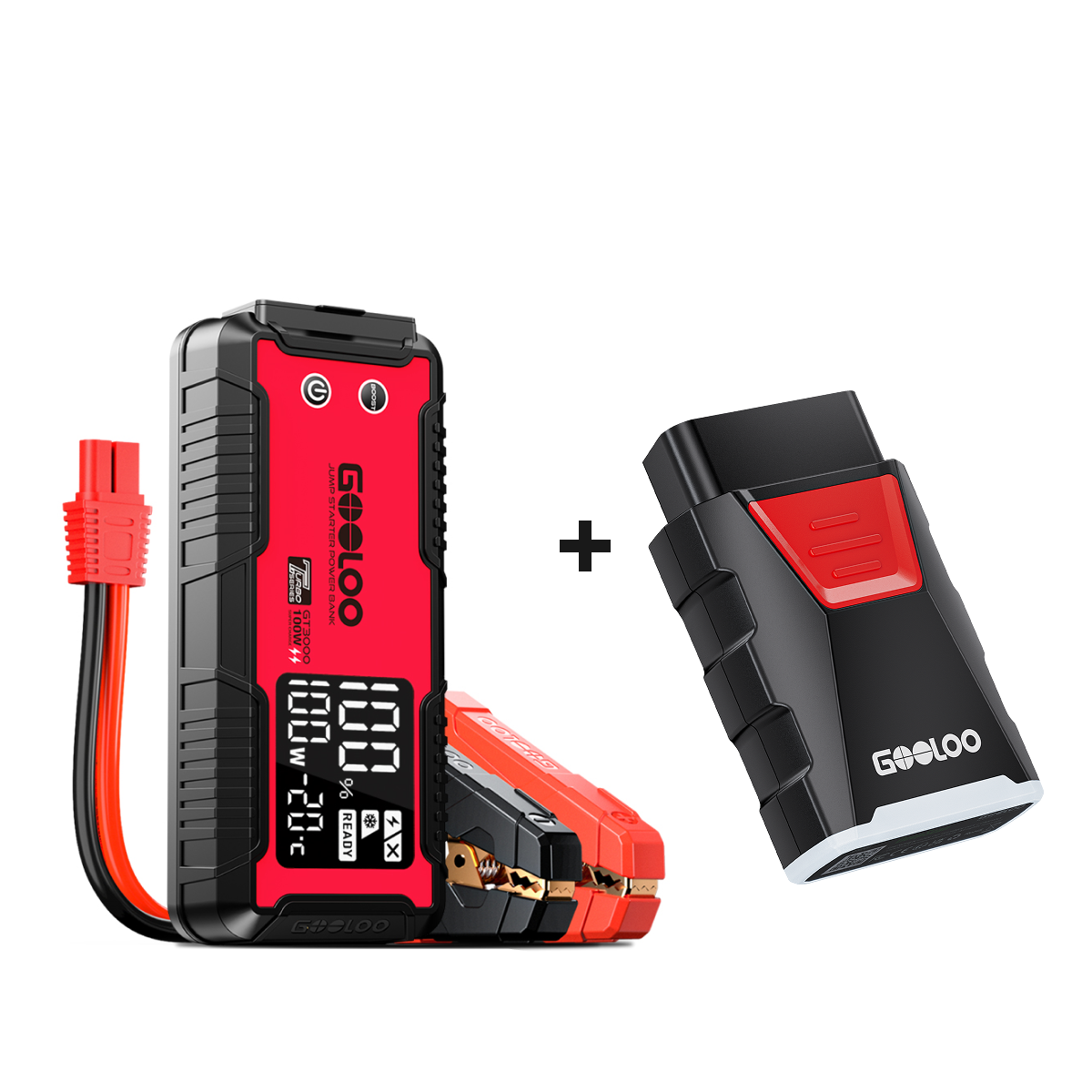 【Clearance Sale】GOOLOO GT3000 Jump Starter 3000Amp 100W