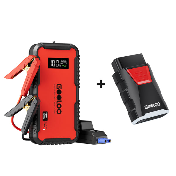GOOLOO GT3000 Jump Starter with Eva Bag + OBD DS200
