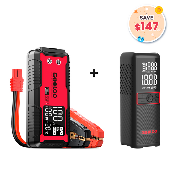GOOLOO GT3000 Jump Starter with GT160 Tire Inflator