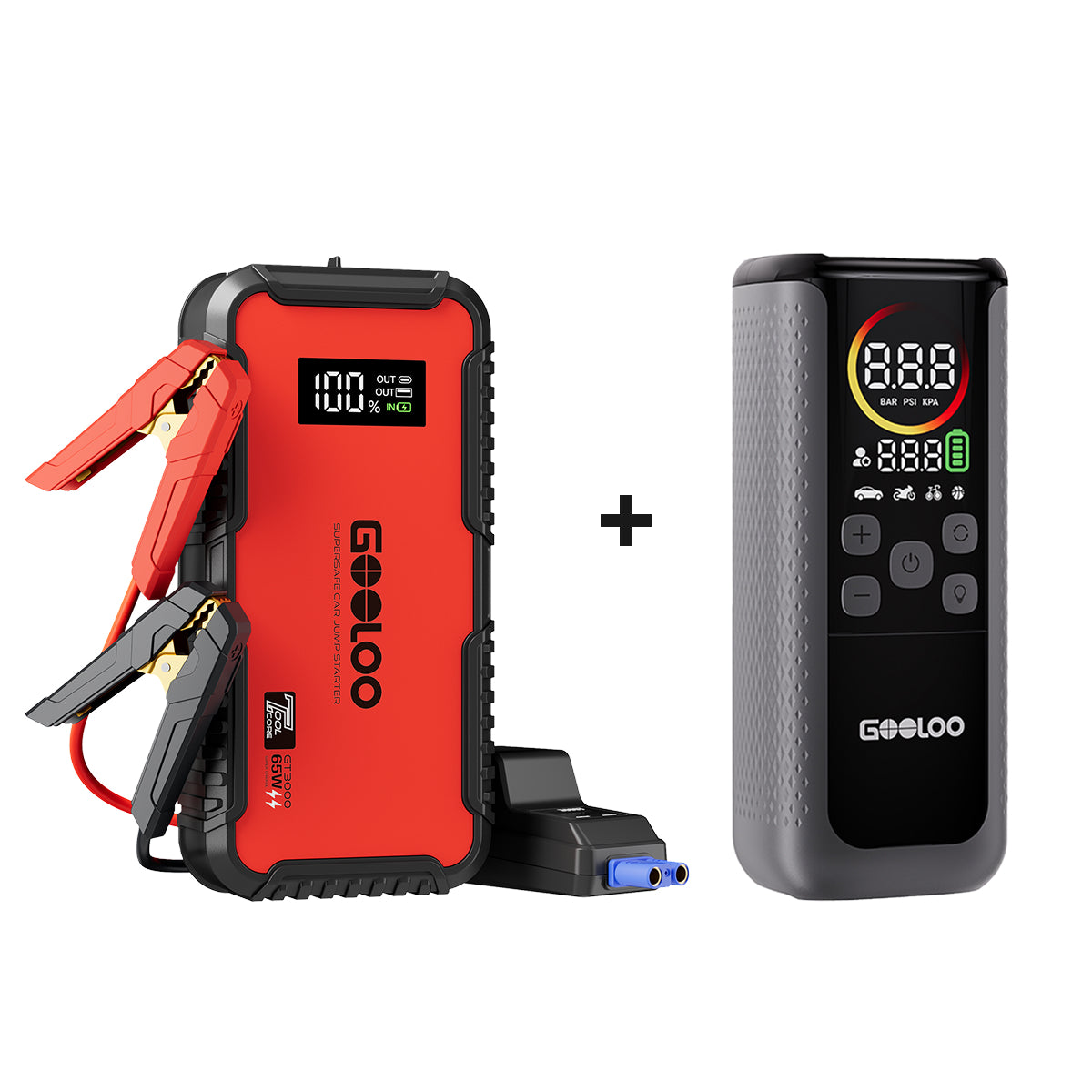 GOOLOO GT3000 Jump Starter 3000A with Eva Bag