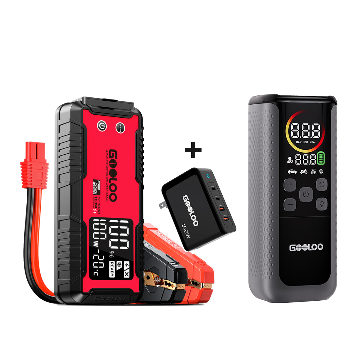 【Clearance Sale】GOOLOO GT3000 Jump Starter 3000Amp 100W