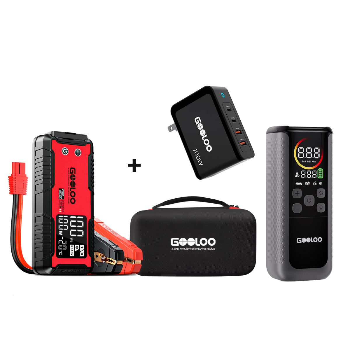【Clearance Sale】GOOLOO GT3000 Jump Starter 3000Amp 100W