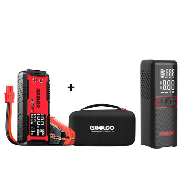 GOOLOO GT3000 Jump Starter+GT160 Tire Inflator+EVA Box