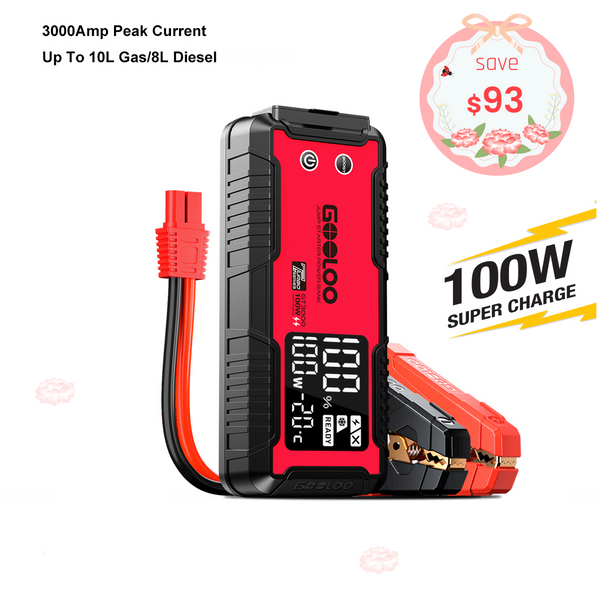 GOOLOO GT3000 Jump Starter 3000Amp 100W