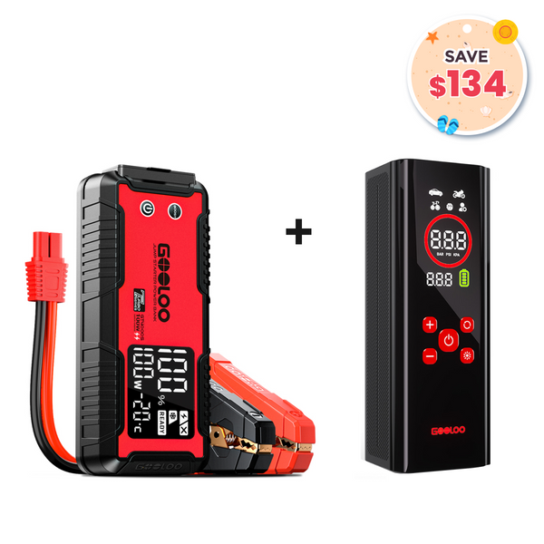 GOOLOO GT4000S Jump Starter with AP150 PRO Tire Inflator