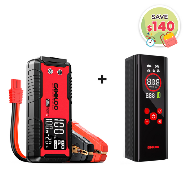 GOOLOO GT4000S Jump Starter with AP150 PRO Tire Inflator