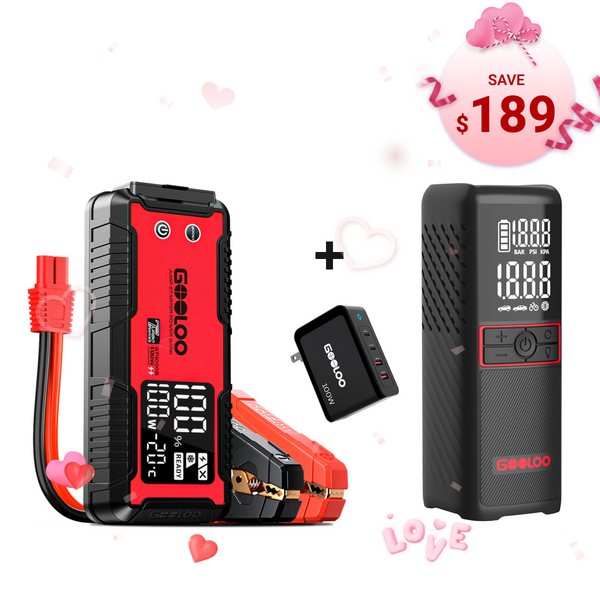 GOOLOO GT4000S+GT160 Tire Inflator+100W Charger