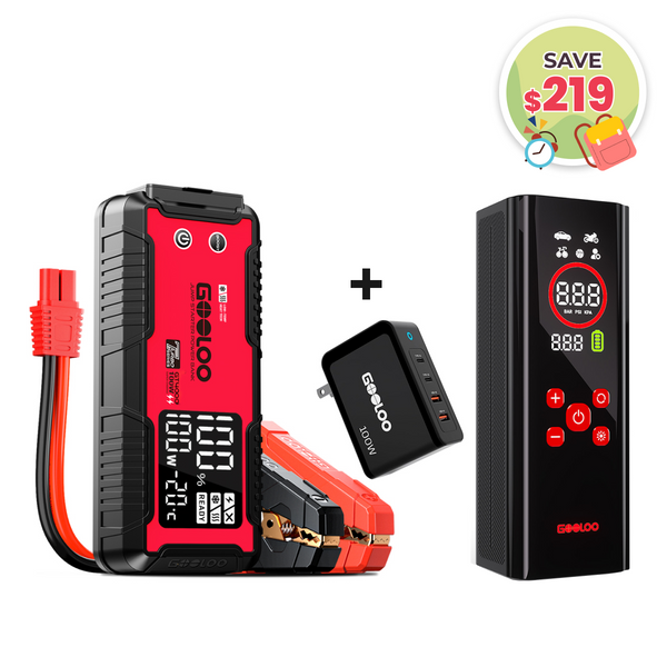 GOOLOO GT4000+AP150 PRO Tire Inflator+100W Fast Charger