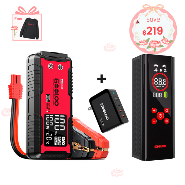 GOOLOO GT4000+AP150 PRO Tire Inflator+100W Fast Charger