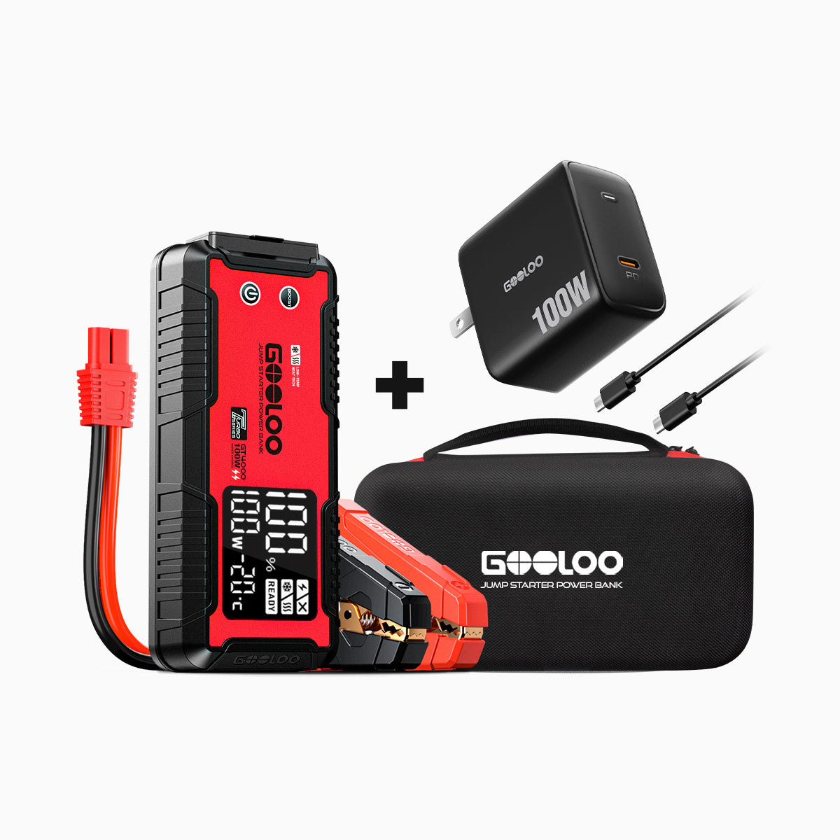 GOOLOO GT4000 Jump Starter 4000Amp 100W Pre-heating Tech