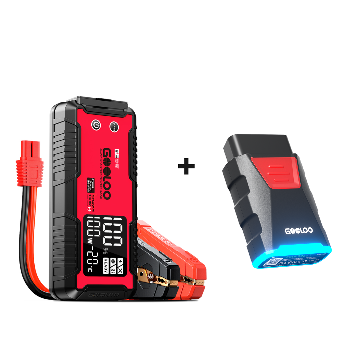 GOOLOO GT4000 Jump Starter 4000A 100W Pre-heating Tech