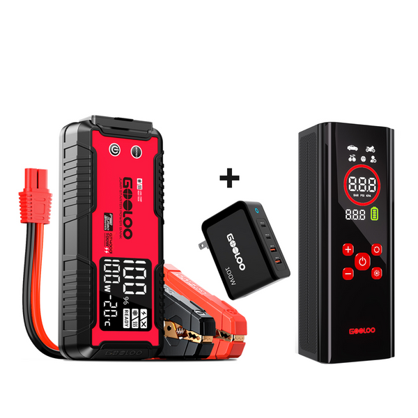 GOOLOO GT4000+AP150 PRO Tire Inflator+100W Fast Charger