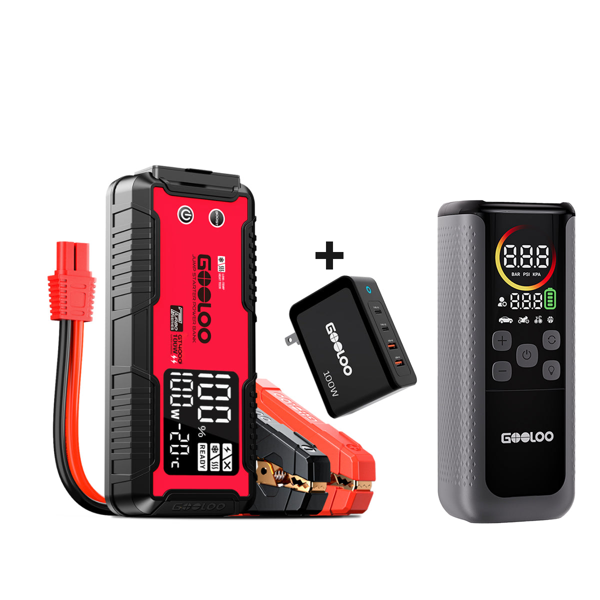 GOOLOO GT4000 Jump Starter 4000Amp 100W Pre-heating Tech