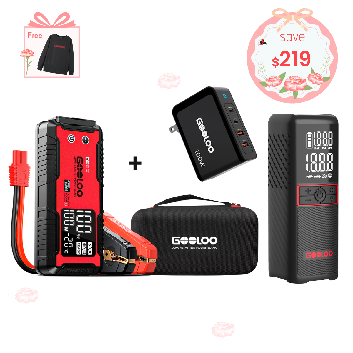 GOOLOO GT4000 Jump Starter 4000Amp 100W -40°F