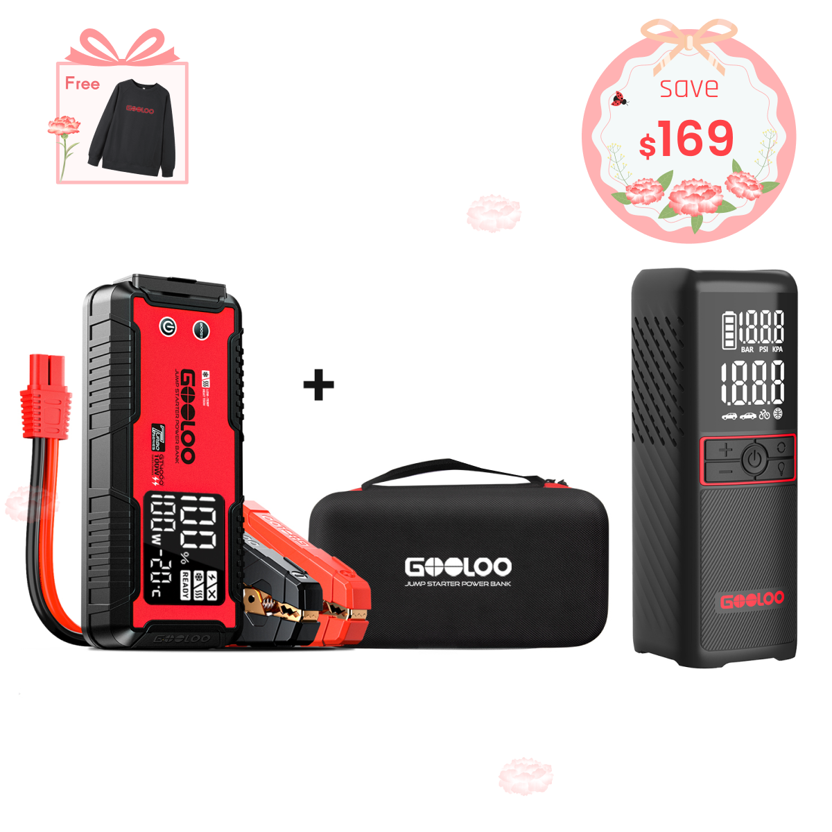 GOOLOO GT4000 Jump Starter 4000Amp 100W -40°F