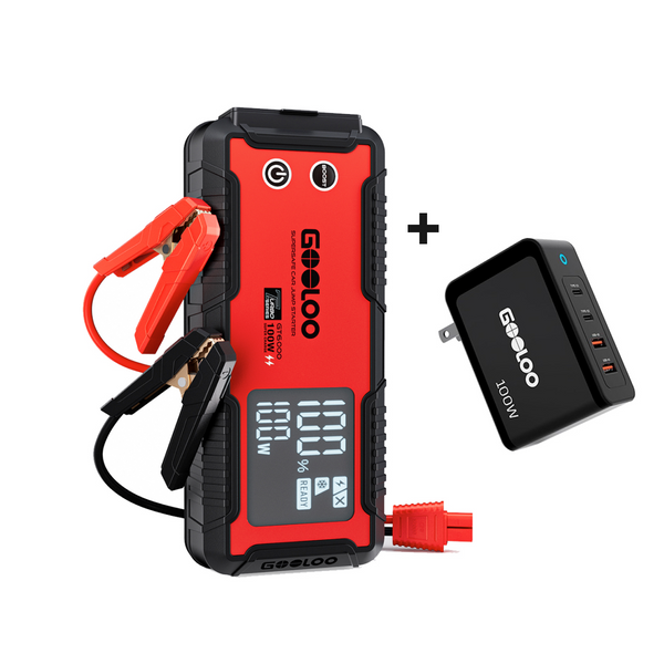 GOOLOO GT6000 Jump Starter with 100W Fast Wall Charger