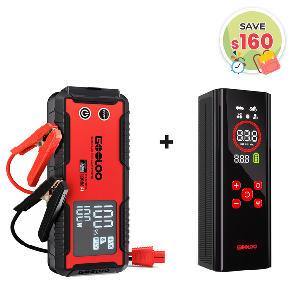 GOOLOO GT6000 Jump Starter with AP150 PRO Tire Inflator