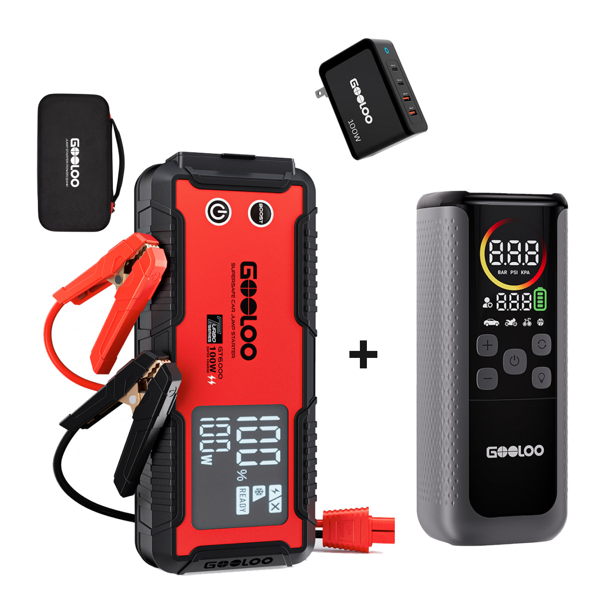 GOOLOO GT6000 Jump Starter 6000Amp 100W