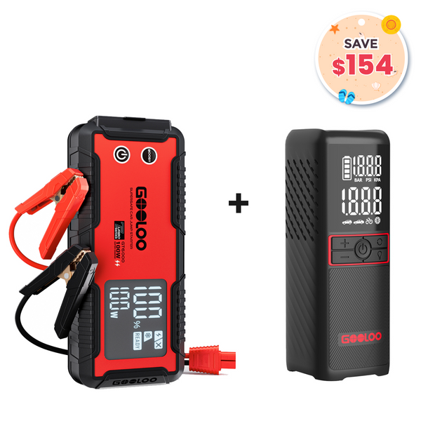 GOOLOO GT6000 Jump Starter with GT160 Tire Inflator