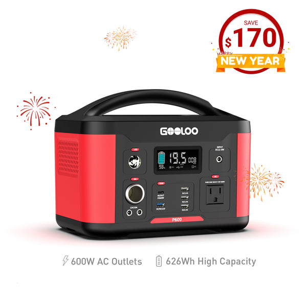 GOOLOO P600 Power Station | 600W 626Wh