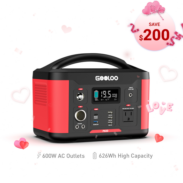 GOOLOO P600 Power Station | 600W 626Wh