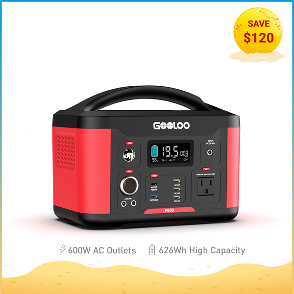 GOOLOO P600 Power Station | 600W 626Wh