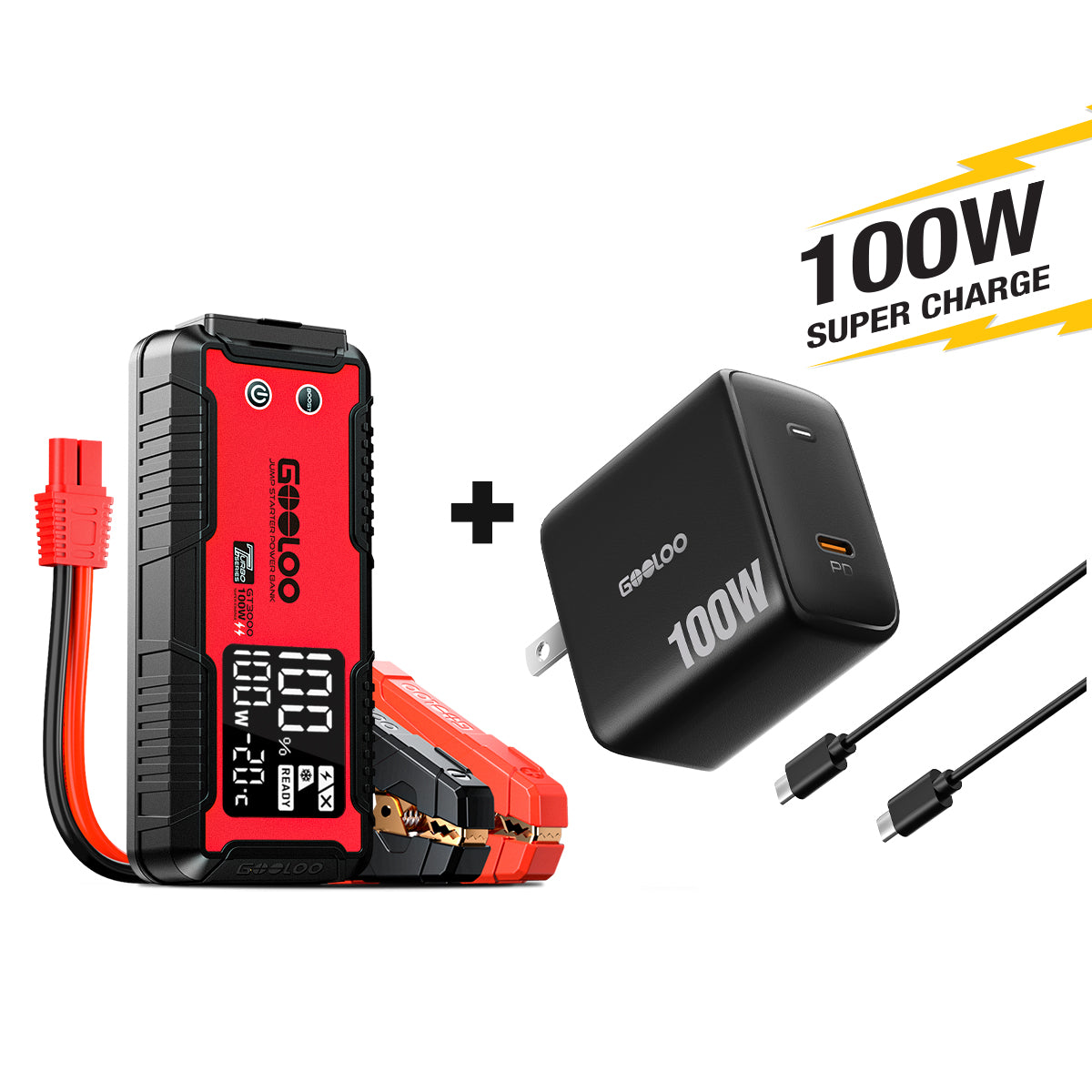 GT3000+100W wall charger